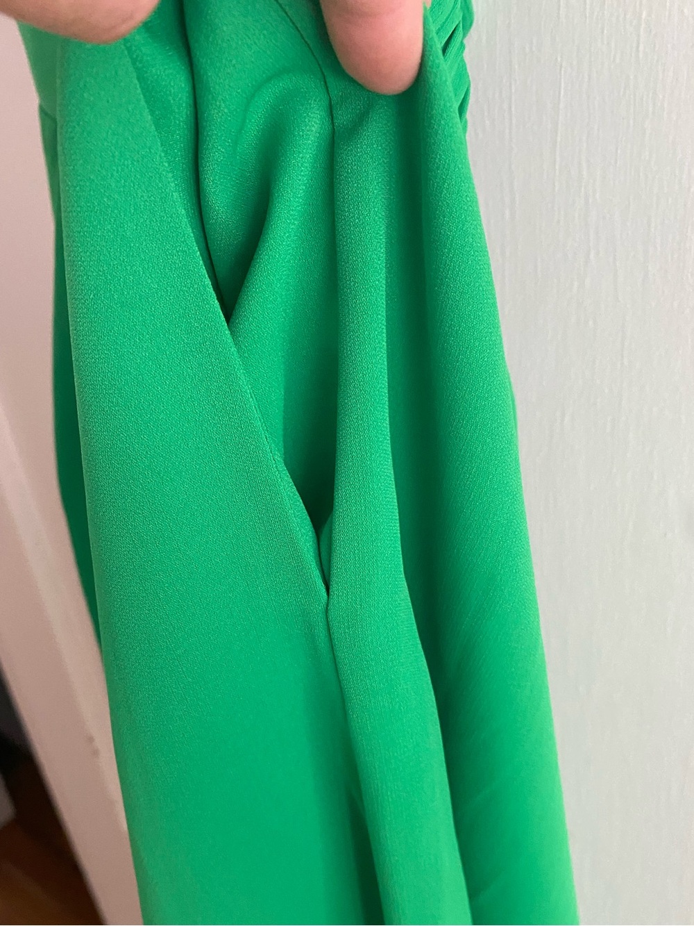 Flying Tomato Emerald Green Halter Jumpsuit with Tie Neck & Pockets - Picture 5 of 5